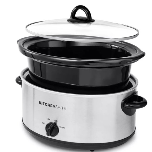 Bella 6qt Manual Slow Cooker - Stainless Steel - Picture 6 of 7